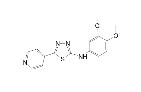 1,3,4-Thiadiazol-2-amine, N-(3-chloro-4-methoxyphenyl)-5-(4-pyridinyl)-