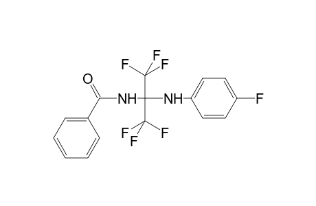 N-{1,1,1,3,3,3-hexafluoro-2-[(4-fluorophenyl)amino]propan-2-yl}benzamide