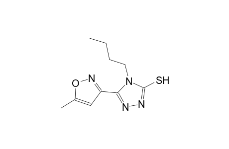 4-butyl-5-(5-methyl-3-isoxazolyl)-4H-1,2,4-triazole-3-thiol