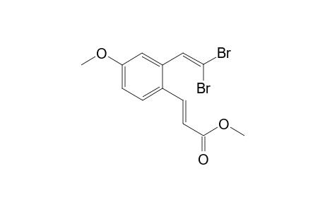 (E)-methyl 3-(2-(2,2-dibromovinyl)-4-methoxyphenyl)acrylate