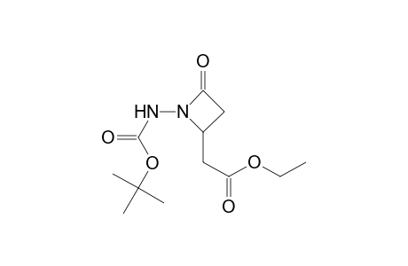 2-Azetidineacetic acid, 1-[[(1,1-dimethylethoxy)carbonyl]amino]-4-oxo-, ethyl ester, (.+-.)-