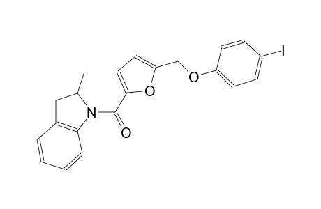 4-iodophenyl {5-[(2-methyl-2,3-dihydro-1H-indol-1-yl)carbonyl]-2-furyl}methyl ether