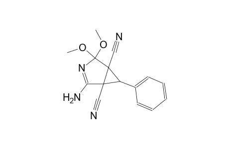 2-amino-4,4-dimethoxy-6-phenyl-3-azabicyclo[3.1.0]hex-2-ene-1,5-dicarbonitrile