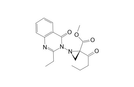 Methyl 1-(2-ethyl-4-oxoquinazolin-3-yl)-2-(2-methylpropanoyl)aziridine-2-carboxylate
