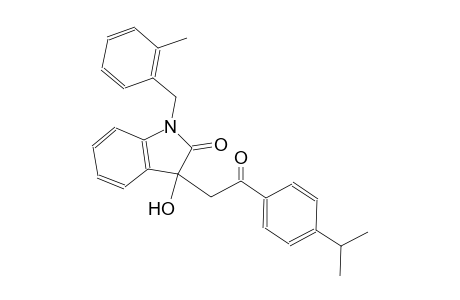 2H-indol-2-one, 1,3-dihydro-3-hydroxy-3-[2-[4-(1-methylethyl)phenyl]-2-oxoethyl]-1-[(2-methylphenyl)methyl]-