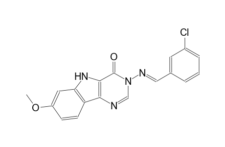 3-{[(E)-(3-chlorophenyl)methylidene]amino}-7-methoxy-3,5-dihydro-4H-pyrimido[5,4-b]indol-4-one