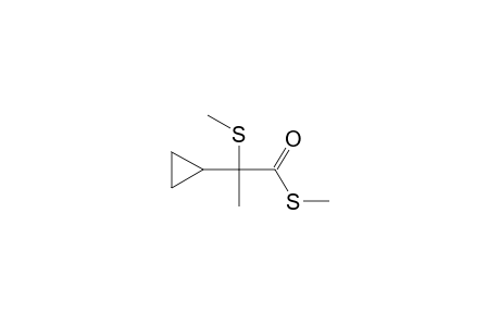 S-Methyl-2-cyclopropyl-2-(methylthio)-propanethioate