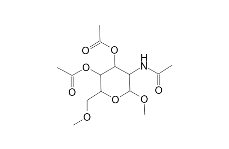 Galactopyranoside, methyl 2-acetamido-2-deoxy-6-O-methyl-, 3,4-diacetate, .alpha.-D-