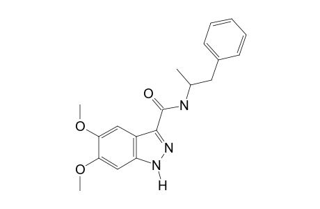 5,6-dimethoxy-N-(alpha-methylphenethyl)-1H-indazole-3-carboxamide