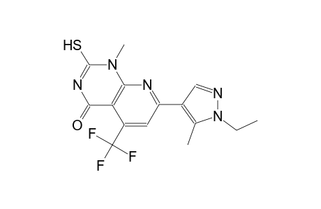 pyrido[2,3-d]pyrimidin-4(1H)-one, 7-(1-ethyl-5-methyl-1H-pyrazol-4-yl)-2-mercapto-1-methyl-5-(trifluoromethyl)-