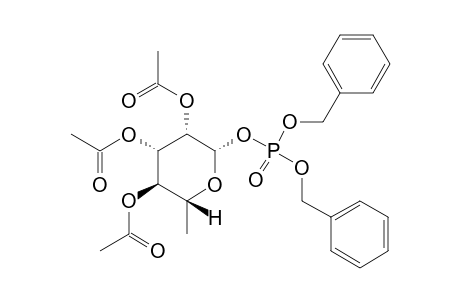 DIBENZYLPHOSPHORYL-2,3,4-TRI-O-ACETYL-BETA-L-RHAMNOPYRANOSIDE