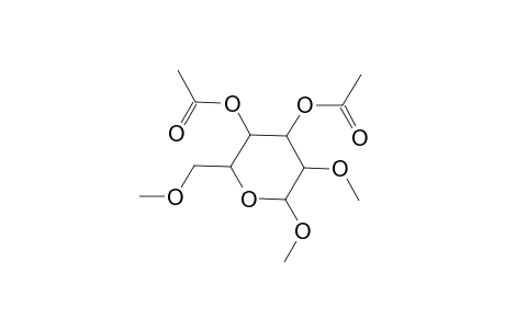 Methyl 3,4-di-O-acetyl-2,6-di-O-methylhexopyranoside