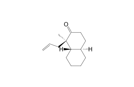(5.alpha.,10.beta.)-1.beta.-allyl-1.alpha.-methyl-2-decalone