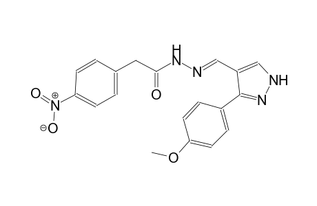 N'-{(E)-[3-(4-methoxyphenyl)-1H-pyrazol-4-yl]methylidene}-2-(4-nitrophenyl)acetohydrazide