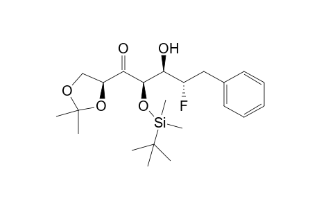 (2R,3R,4S)-2-(tert-Butyl-dimethyl-silanyloxy)-1-((S)-2,2-dimethyl-[1,3]dioxolan-4-yl)-4-fluoro-3-hydroxy-5-phenyl-pentan-1-one