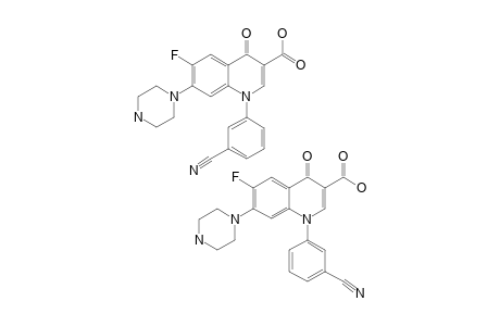 1-(3-CYANOPHENYL)-6-FLUORO-7-PIPERAZINYL-4-OXO-1,4-DIHYDRO-QUINOLINE-3-CARBOXYLIC-ACID
