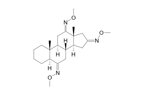 5.ALPHA.-ANDROSTANE-6,12,16-TRIONE(6,12,16-TRI-O-METHYLOXIME)