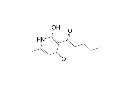 2(1H)-Pyridone, 4-hydroxy-6-methyl-3-valeryl-
