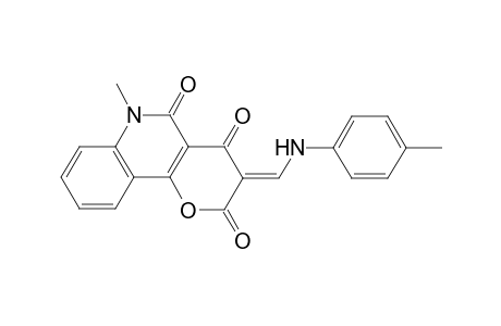 (3E)-6-methyl-3-{[(4-methylphenyl)amino]methylidene}-2H-pyrano[3,2-c]quinoline-2,4,5(3H,6H)-trione