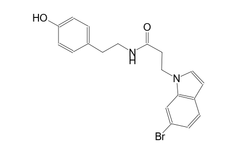 1H-indole-1-propanamide, 6-bromo-N-[2-(4-hydroxyphenyl)ethyl]-