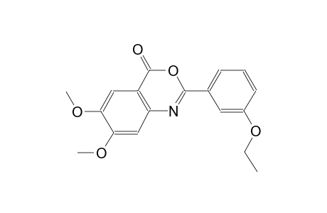 4H-3,1-benzoxazin-4-one, 2-(3-ethoxyphenyl)-6,7-dimethoxy-