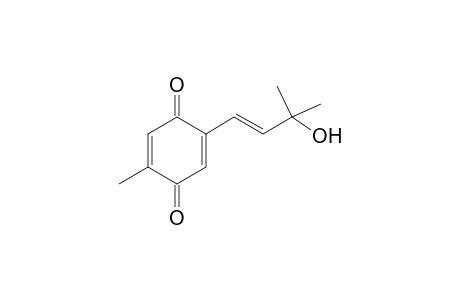 (E)-2-(3-Hydroxy-3-methylbut-1-enyl)-5-methylcyclohexa-2,5-diene-1,4-dione