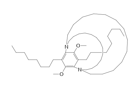 1,15-Diazatricyclo[13.13.4.2(29,32)]tetratriaconta-29,31,33-triene, 30,33-dimethoxy-31,34-dioctyl-