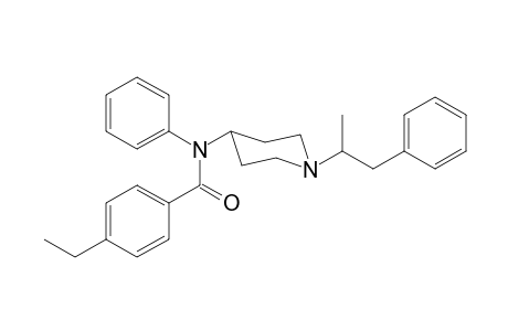 N-Phenyl-N-[1-(1-phenylpropan-2-yl)piperidin-4-yl]-4-ethylbenzamide