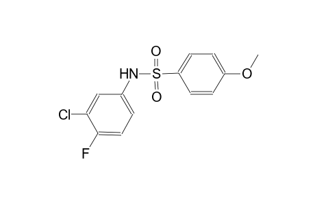 N-(3-chloro-4-fluorophenyl)-4-methoxybenzenesulfonamide