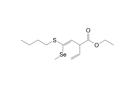 (Z)-1-(BUTYLTHIO)-1-(METHYLSELENO)-3-ETHOXYCARBONYL-1,4-PENTADIENE