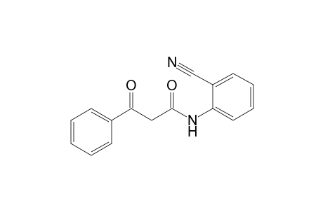 N-(2-cyanophenyl)-3-keto-3-phenyl-propionamide