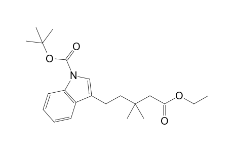 Ethyl 5-[1'-(tert-butoxycarbonyl)indol-3'-yl]-3,3-dimethylpentanoate