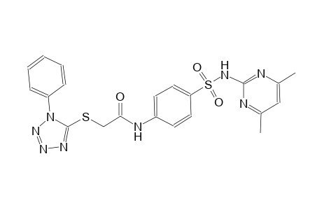 acetamide, N-[4-[[(4,6-dimethyl-2-pyrimidinyl)amino]sulfonyl]phenyl]-2-[(1-phenyl-1H-tetrazol-5-yl)thio]-