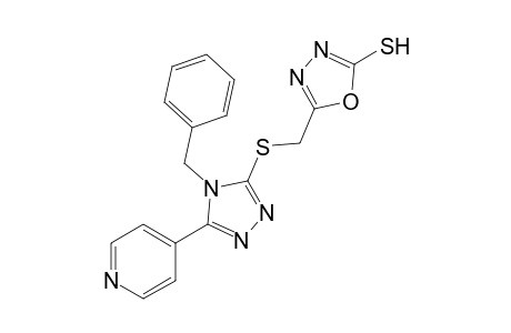 5-[4-Benzyl-5-(4-pyridyl)-1,2,4-triazole-3-ylthiomethyl]oxadiazole-2(3H)-thione