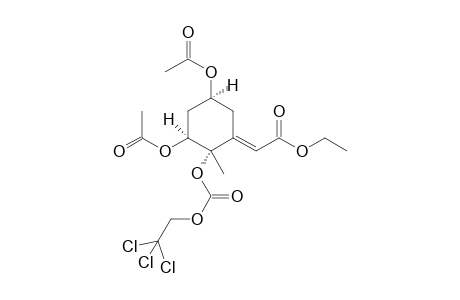 [2S-(1E,2.alpha.,3.alpha.,5.alpha.)]-[3,5-bis(acetyloxy)-2-[[(2,2,2-trichloroethoxy0carbonyl]oxy]-2-methylcyclohexylidene]acetic acid ethyl ester