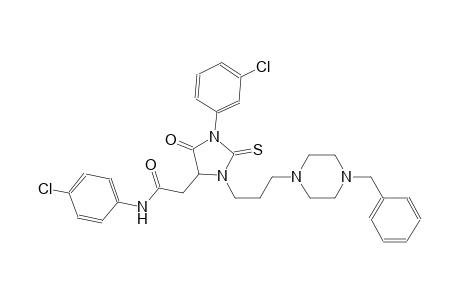 2-[3-[3-(4-benzyl-1-piperazinyl)propyl]-1-(3-chlorophenyl)-5-oxo-2-thioxo-4-imidazolidinyl]-N-(4-chlorophenyl)acetamide