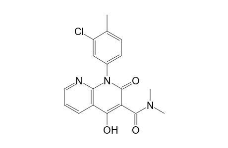 4-Hydroxy-N,N-dimethyl-2-oxo-1-(3-chloro-4-methylphenyl)-1,2-dihydro-1,8-naphthridine-3-carboxamide