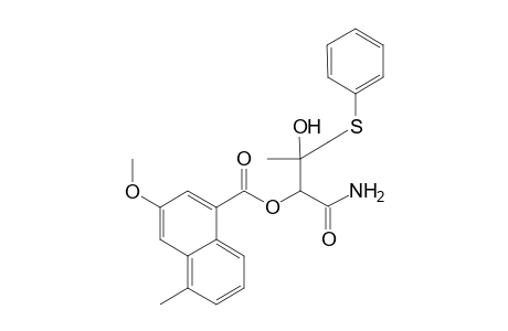 [3-hydroxy-3-methyl-2-(3-methoxy-5-methyl-1-naphthylcarbonyloxy)-4-phenylthiobutyl)amide