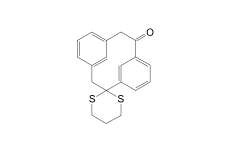 Spiro[1,3-dithiane-2,2'-tricyclo[9.3.1.1(4,8)]hexadeca[1(15),4,6,8(16), 11,13]hexaen]-10'-one