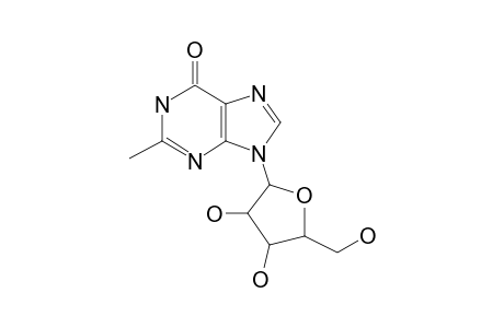 2-Methyl-9-.beta.-D-ribofuranosylhypoxanthine