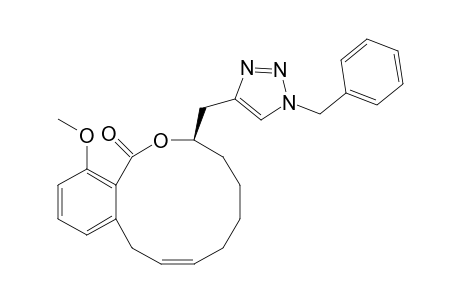 (Z)-(R)-7-(1-Benzyl-1H-[1,2,3]triazol-4-ylmethyl)-4-methoxy-7,8,9,10,11,14-hexahydro-6-oxa-benzocyclododecen-5-one