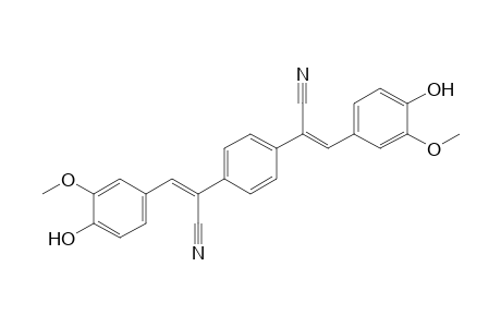 1,4-Benzenediacetonitrile, .alpha.,.alpha.'-bis[(4-hydroxy-3-methoxyphenyl)methylene]-