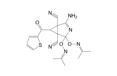 3-azabicyclo[3.1.0]hex-2-ene-1,5-dicarbonitrile, 2-amino-4,4-bis[[(1-methylethylidene)amino]oxy]-6-(2-thienylcarbonyl)-