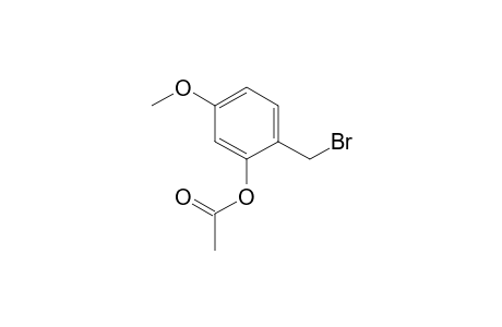 Phenol, 2-(bromomethyl)-5-methoxy-, acetate