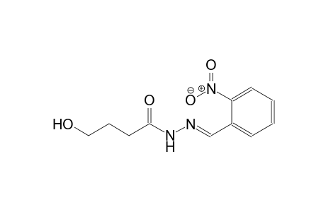 butanoic acid, 4-hydroxy-, 2-[(E)-(2-nitrophenyl)methylidene]hydrazide
