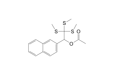 2,2,2-Tris(methylthio)-1-(2-naphthyl)ethyl acetate
