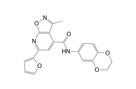 isoxazolo[5,4-b]pyridine-4-carboxamide, N-(2,3-dihydro-1,4-benzodioxin-6-yl)-6-(2-furanyl)-3-methyl-