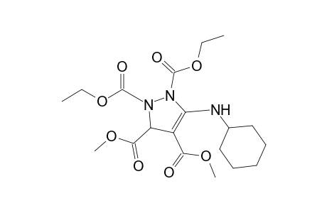1,2-Diethyl-3,4-dimethyl 5-(cyclohexylamino)-1H-pyrazole-1,2,3,4(3H)-tetracarboxylate