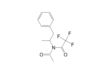 Acetamide, N-acetyl-2,2,2-trifluoro-N-(1-methyl-2-phenylethyl)-, (.+-.)-