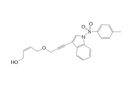 (Z)-4-(3-(1-tosyl-1H-indol-3-yl)prop-2-ynyloxy)but-2-en-1-ol